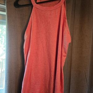 Coral Sleeveless Top